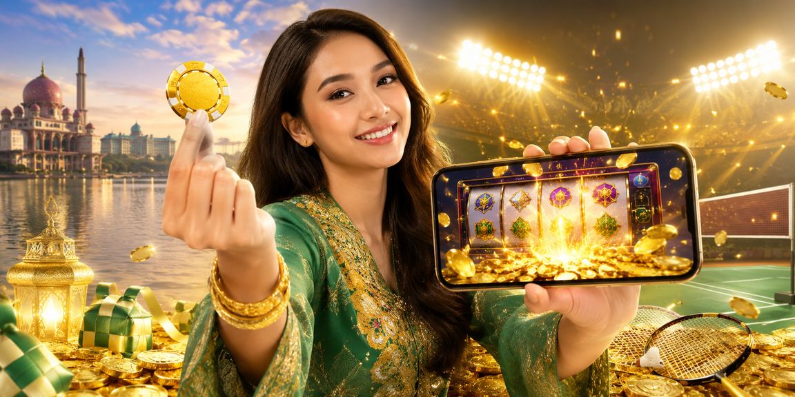 Suasana permainan slot Hari Raya di Putrajaya pada platform 4d2u